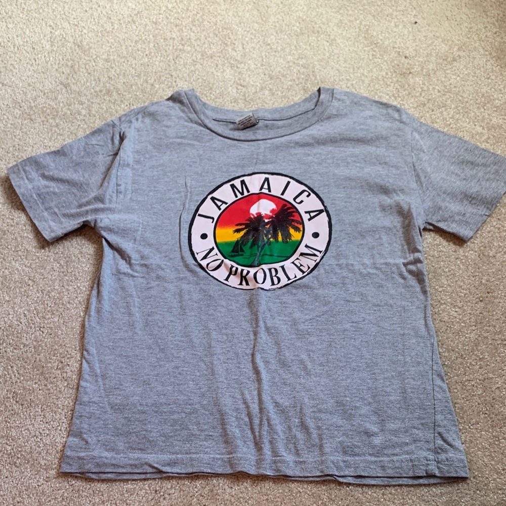 Kids Gray Jamaica Graphic T-Shirt